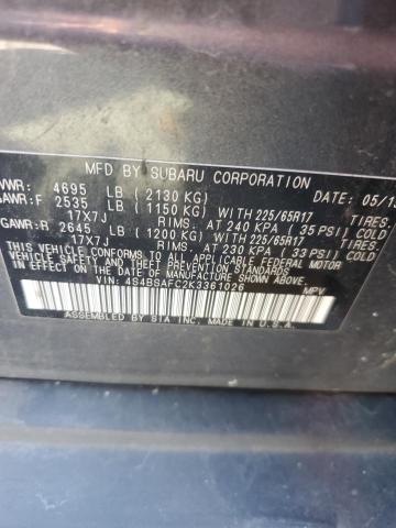 2019 SUBARU OUTBACK 2.5I PREMIUM - 4S4BSAFC2K3361026