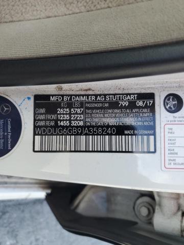 2018 MERCEDES-BENZ S 450 WDDUG6GB9JA358240