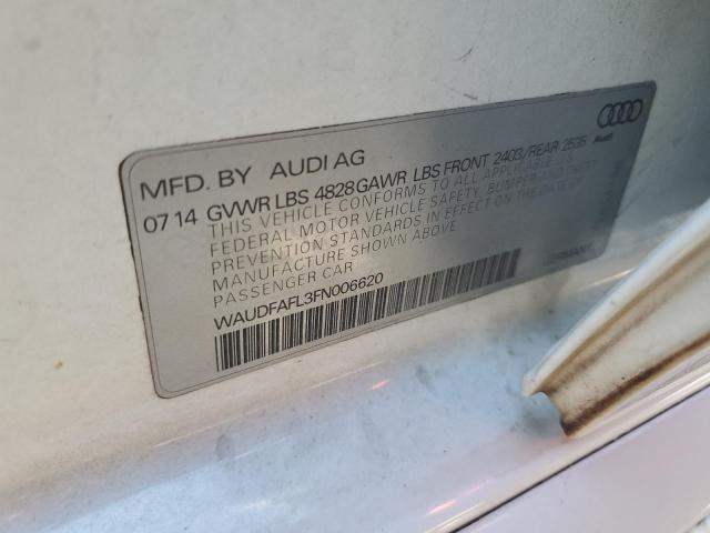 2015 AUDI A4 PREMIUM WAUDFAFL3FN006620