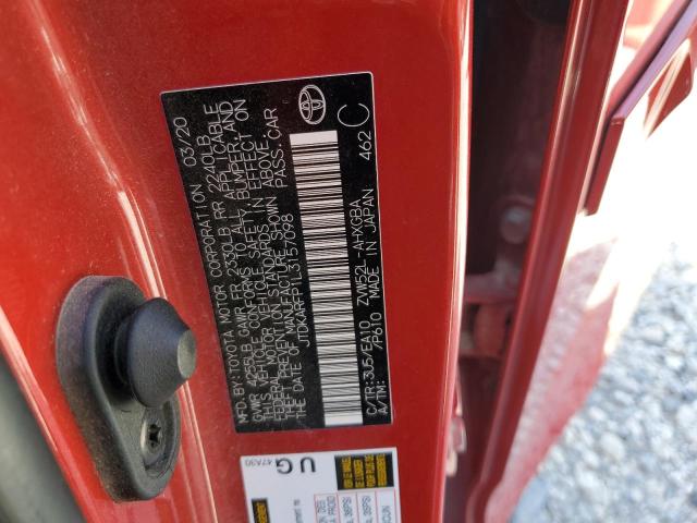 2020 TOYOTA PRIUS PRIME LE JTDKARFP1L3157098