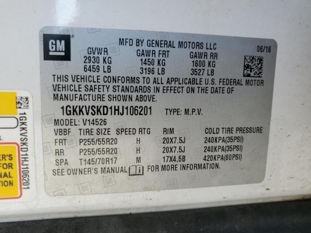 2017 GMC ACADIA LIM 1GKKVSKD1HJ106201