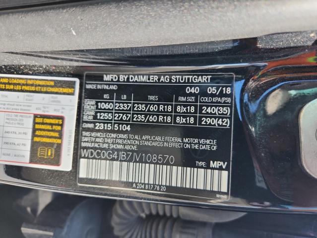 2018 MERCEDES-BENZ GLC 300 WDC0G4JB7JV108570