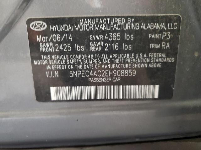2014 HYUNDAI SONATA SE - 5NPEC4AC2EH908859