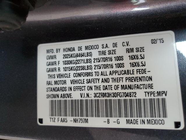 2015 HONDA CR-V LX 3CZRM3H30FG704872