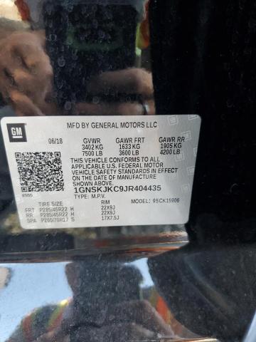 2018 CHEVROLET SUBURBAN K1500 PREMIER 1GNSKJKC9JR404435