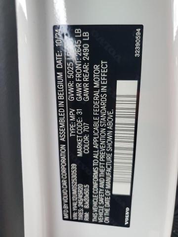 2025 VOLVO XC40 ULTRA YV4L12UM0S2530539