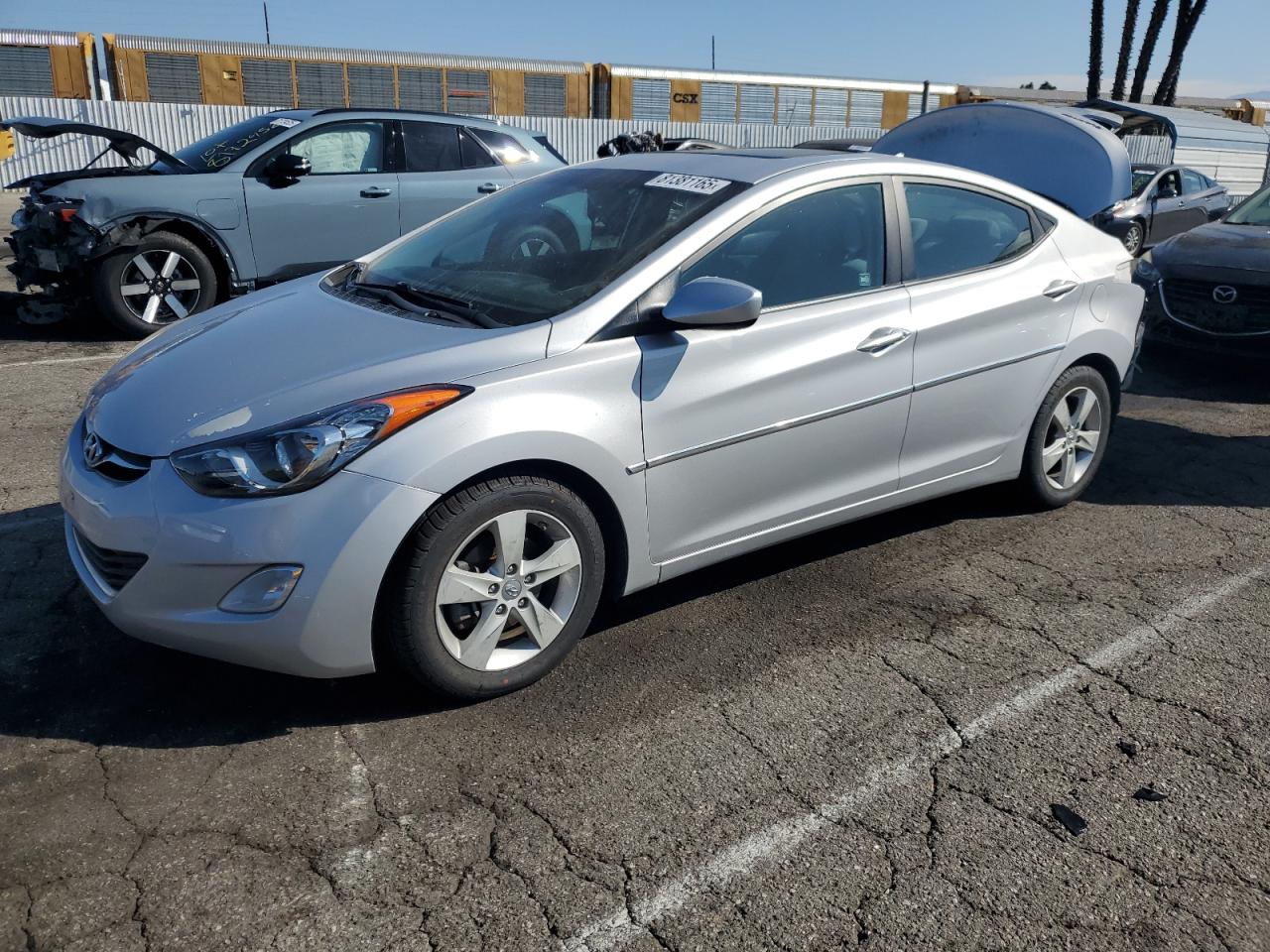 Lot #3264419426 2013 HYUNDAI ELANTRA GL