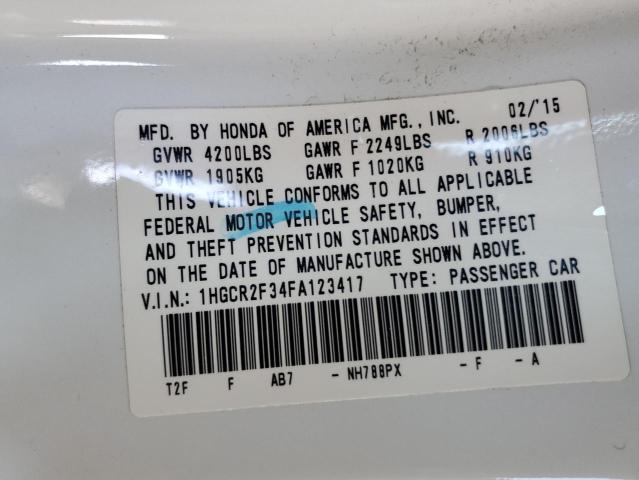 2015 HONDA ACCORD LX - 1HGCR2F34FA123417