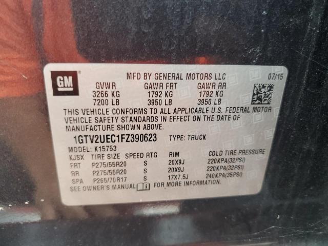 2015 GMC SIERRA K15 - 1GTV2UEC1FZ390623