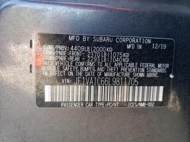 2020 SUBARU WRX PREMIUM JF1VA1C66L9811705