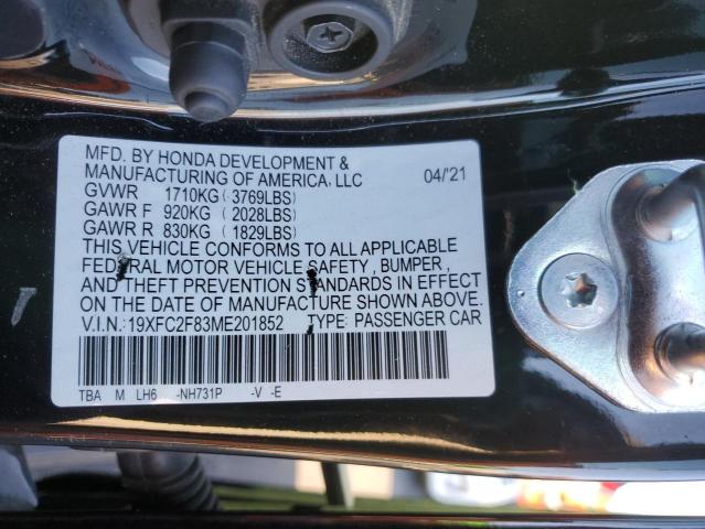 2021 HONDA CIVIC SPORT #3285142377