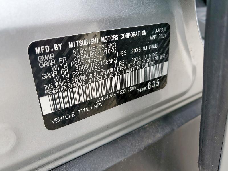 2024 MITSUBISHI OUTLANDER - JA4J4VA87RZ057809