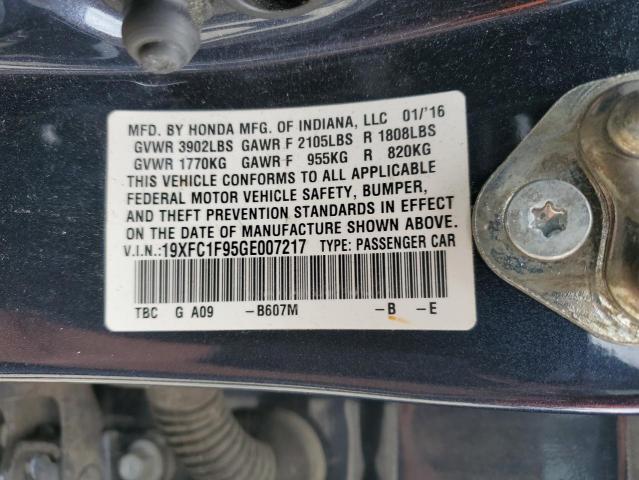 2016 HONDA CIVIC TOUR 19XFC1F95GE007217
