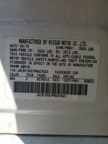 2015 INFINITI Q50 BASE JN1BV7AR7FM407043
