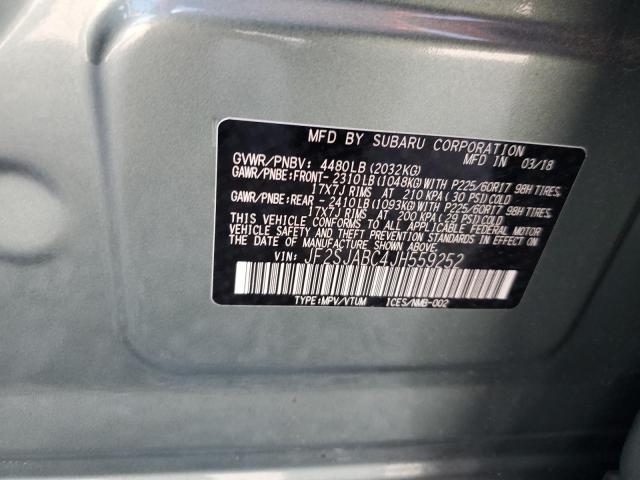 2018 SUBARU FORESTER 2 - JF2SJABC4JH559252