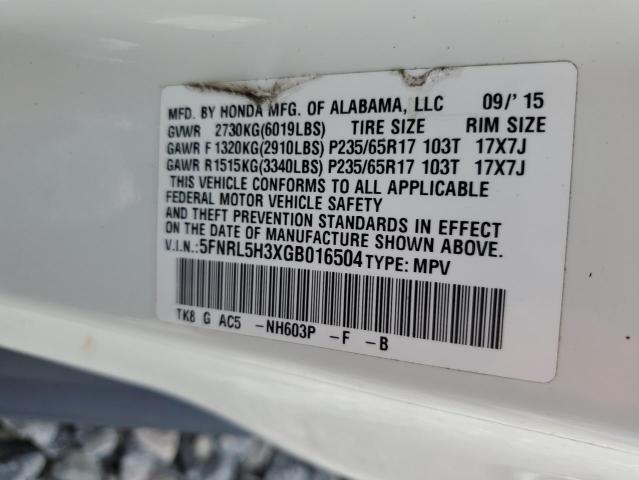 2016 HONDA ODYSSEY SE 5FNRL5H3XGB016504