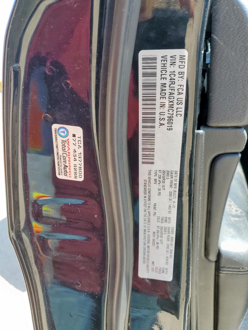 2021 JEEP GRAND CHER #3304772930