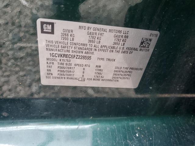 2015 CHEV SILVERADO K1500 LT #3256326466