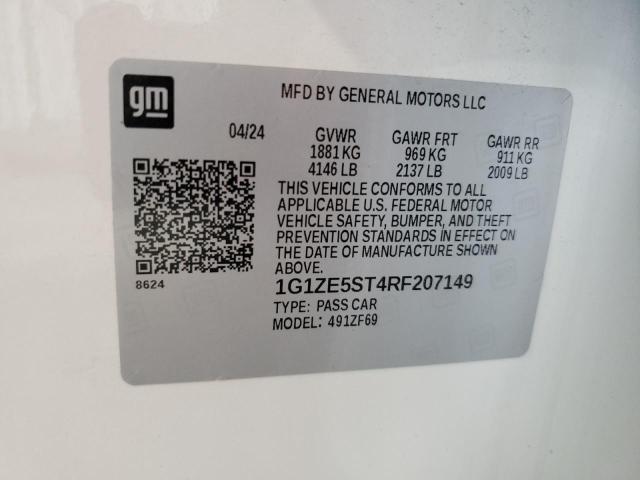 2024 CHEVROLET MALIBU PRE 1G1ZE5ST4RF207149