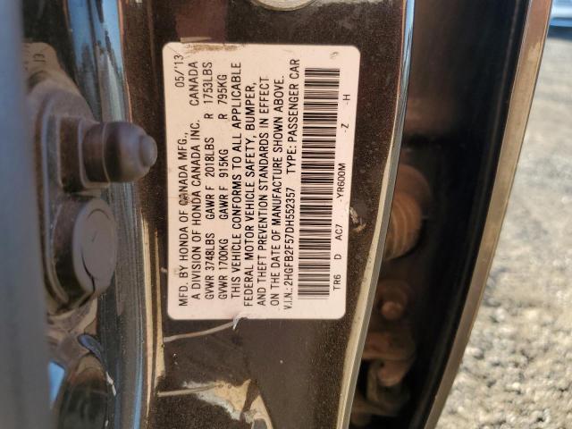 2013 HONDA CIVIC LX - 2HGFB2F57DH552357