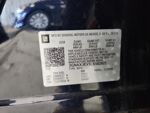 2020 CHEVROLET EQUINOX LT 3GNAXJEV1LS582821