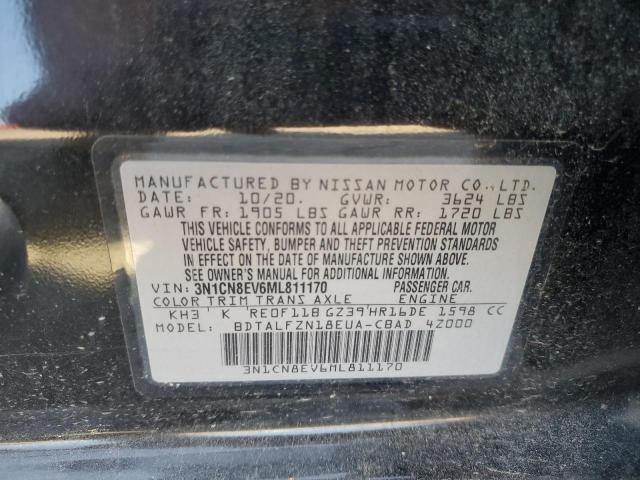 2021 NISSAN VERSA SV 3N1CN8EV6ML811170