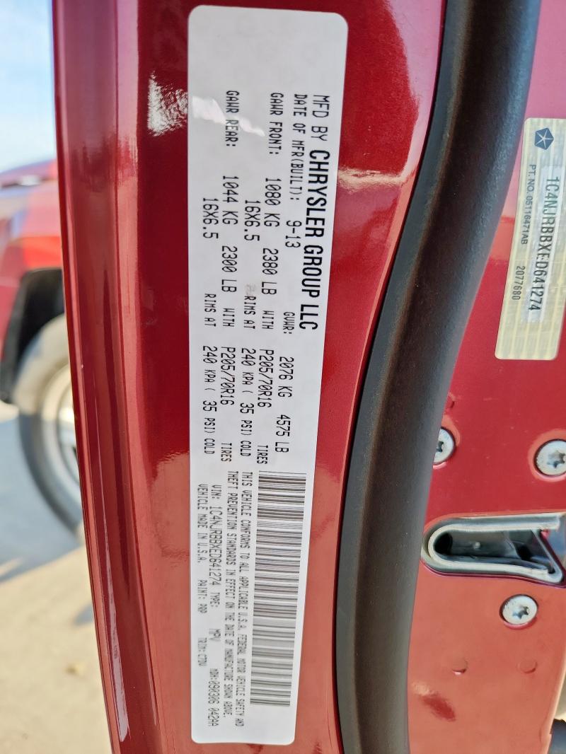 1C4NJRBBXED641274 2014 JEEP PATRIOT