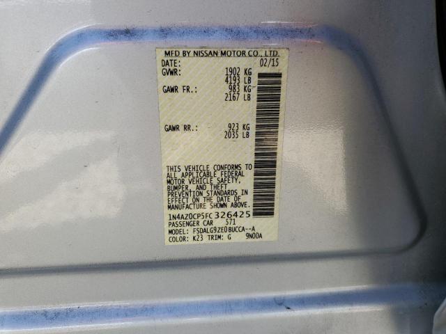 2015 NISSAN LEAF S - 1N4AZ0CP5FC326425