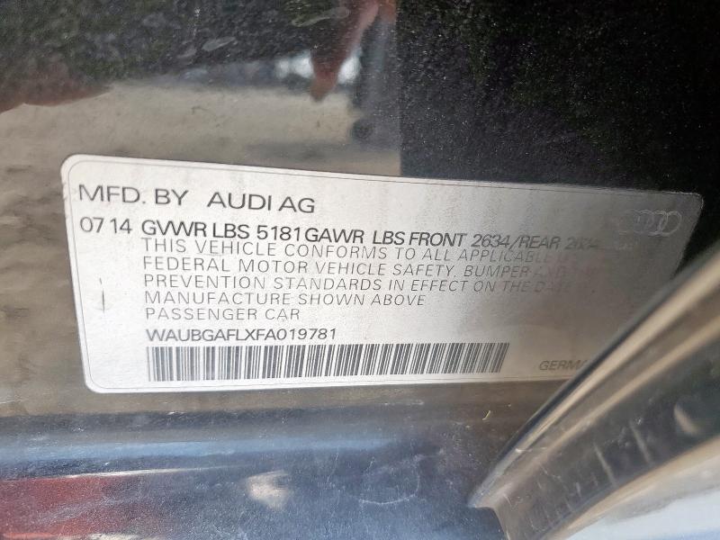 2015 AUDI S4 PREMIUM - WAUBGAFLXFA019781