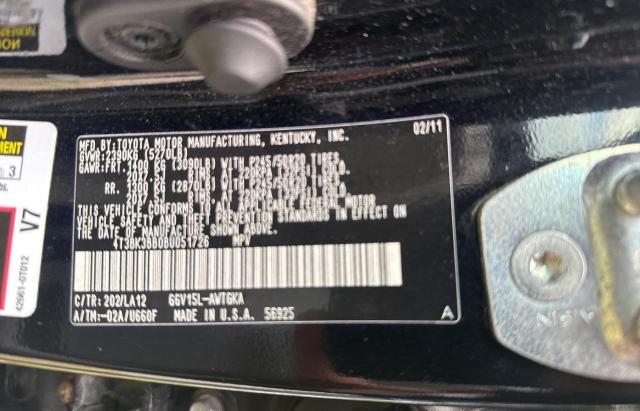 2011 TOYOTA VENZA - 4T3BK3BB0BU051726