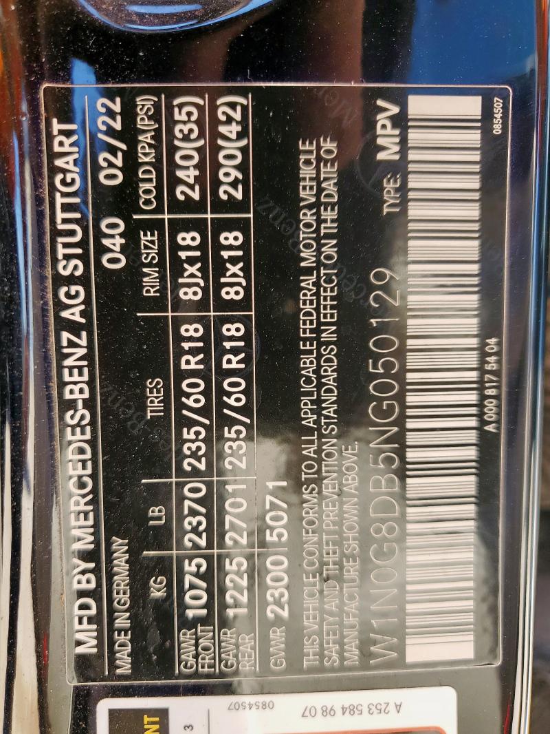 2022 MERCEDES-BENZ GLC 300 - W1N0G8DB5NG050129