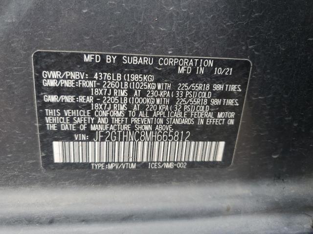 2021 SUBARU CROSSTREK JF2GTHNC8MH665812