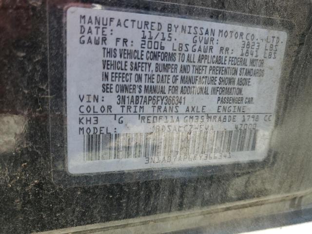 2015 NISSAN SENTRA S 3N1AB7AP6FY366341