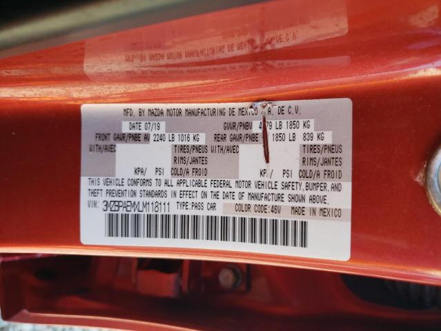 2020 MAZDA 3 PREMIUM 3MZBPAEMXLM118111