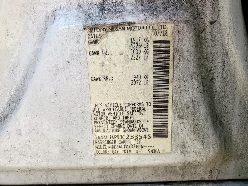 2018 NISSAN ALTIMA 2.5 #3291477934