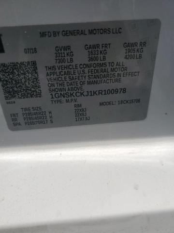 2019 CHEVROLET TAHOE K150 #3291408150