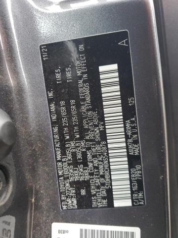 2022 TOYOTA HIGHLANDER HYBRID XLE 5TDHBRCH6NS540878