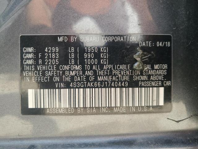 2018 SUBARU IMPREZA SP 4S3GTAK66J1740449