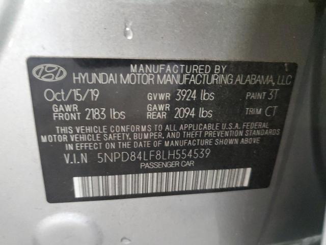 2020 HYUNDAI ELANTRA SE 5NPD84LF8LH554539