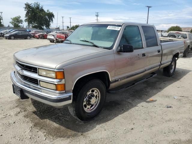 CHEV GMT-400 C3500 2000 gray crew pic gas 1GCGC33RXYF421587 photo #1
