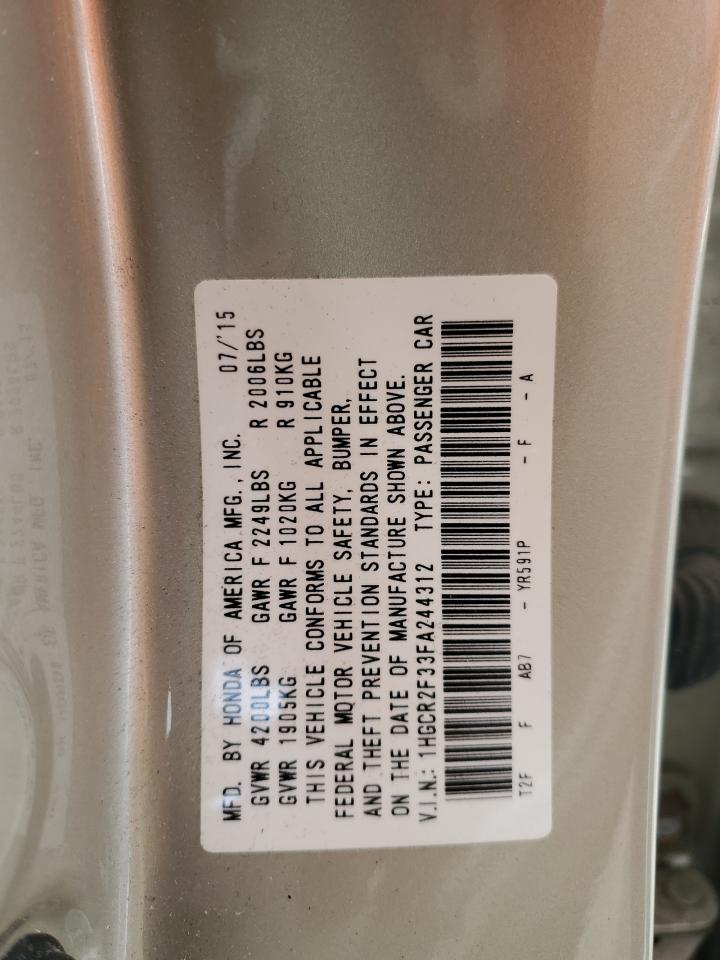 Lot #3317706072 2015 HONDA ACCORD LX