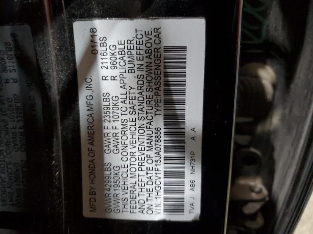 2018 HONDA ACCORD LX 1HGCV1F15JA078856