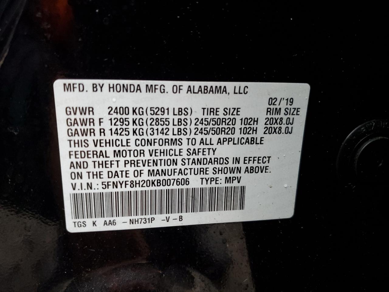 HONDA PASSPORT SPORT