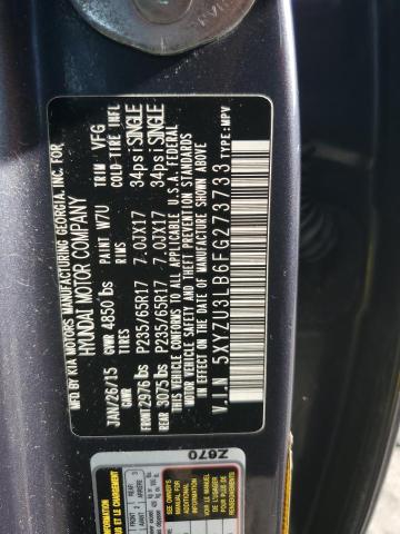 2015 HYUNDAI SANTA FE S 5XYZU3LB6FG273733