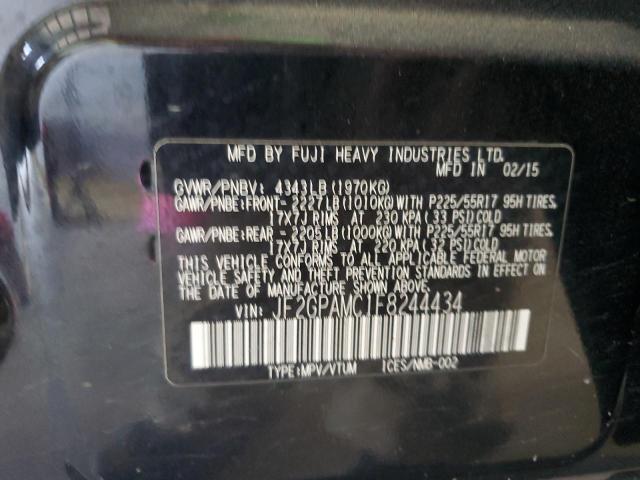 2015 SUBARU XV CROSSTR JF2GPAMC1F8244434