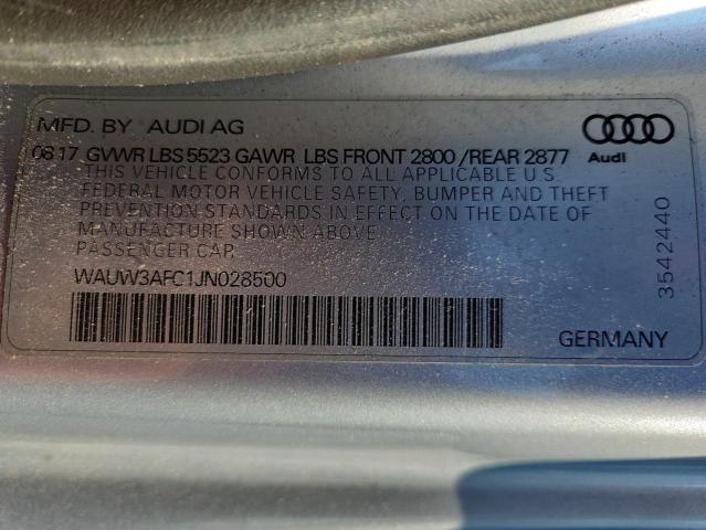 2018 AUDI A7 PREMIUM WAUW3AFC1JN028500