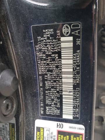2016 TOYOTA COROLLA L 2T1BURHE4GC630993