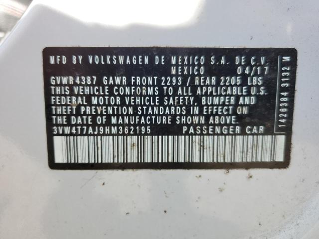 2017 VOLKSWAGEN JETTA GLI - 3VW4T7AJ9HM362195