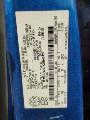 2019 FORD ESCAPE TIT - 1FMCU9J97KUB40427