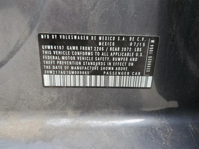 2016 VOLKSWAGEN GOLF S/SE #3318144368